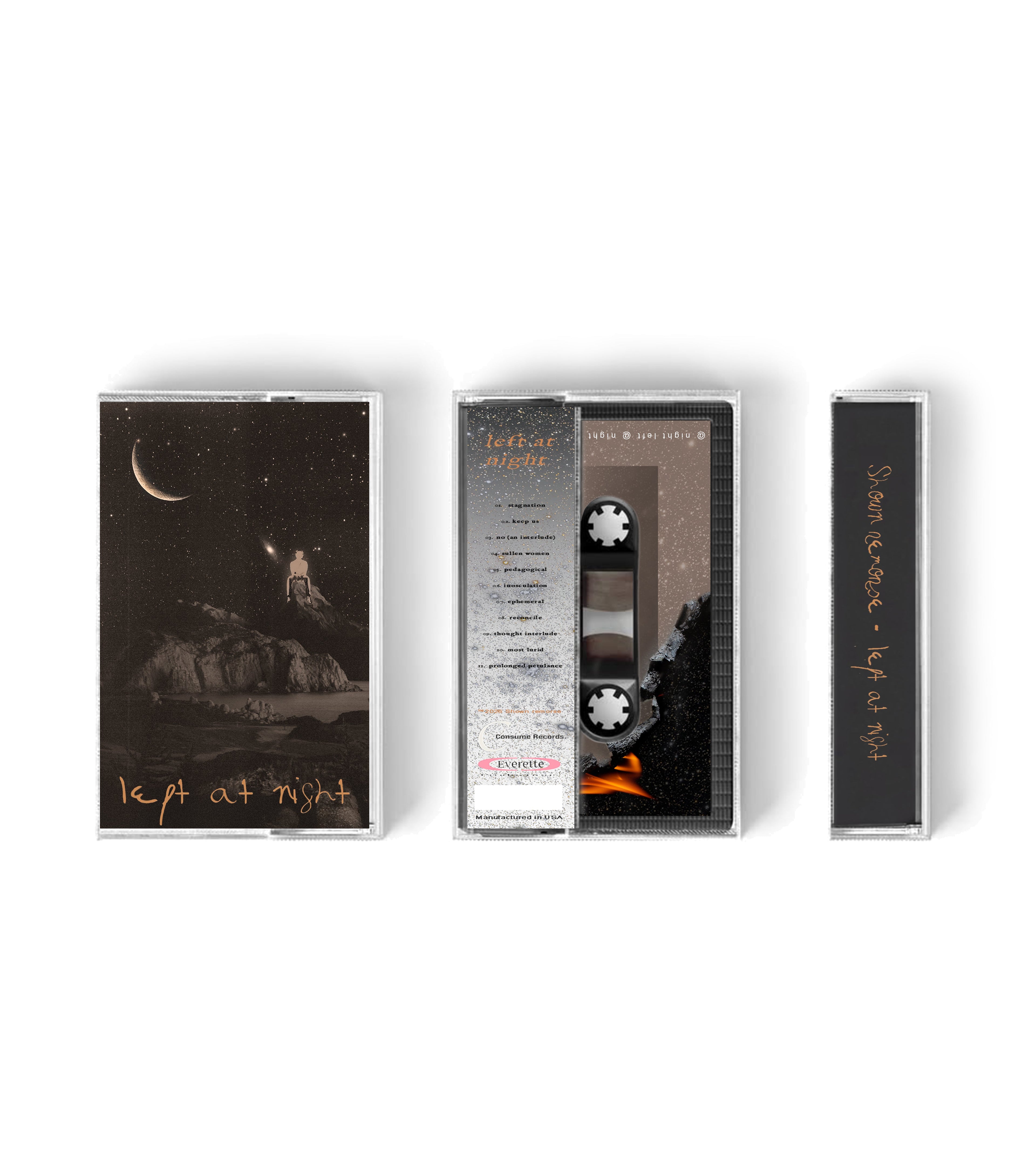 left at night - Cassette Tape