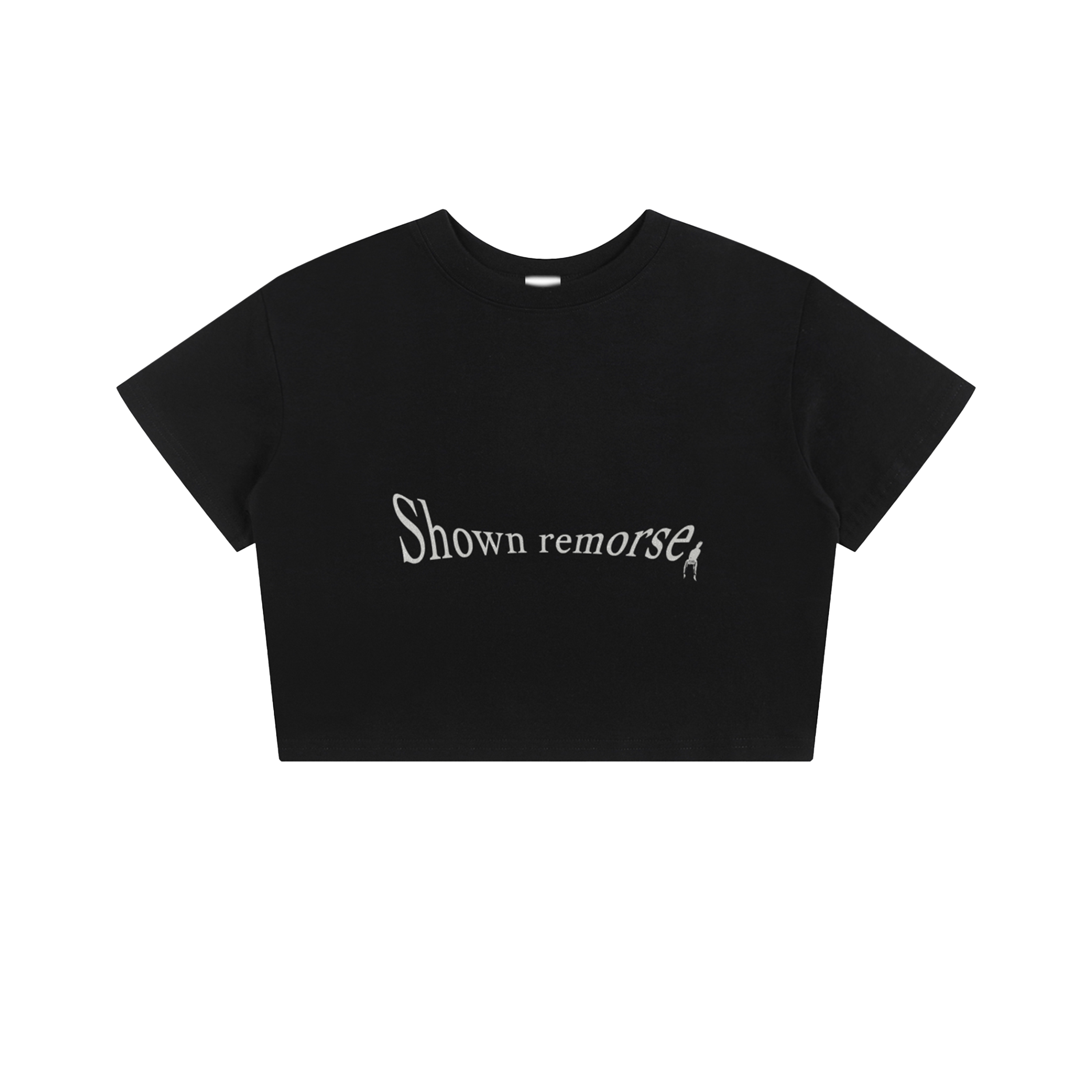 Shown remorse Black Cropped Tee